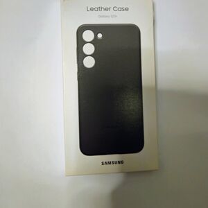Samsung Black Leather Case for Galaxy S23+